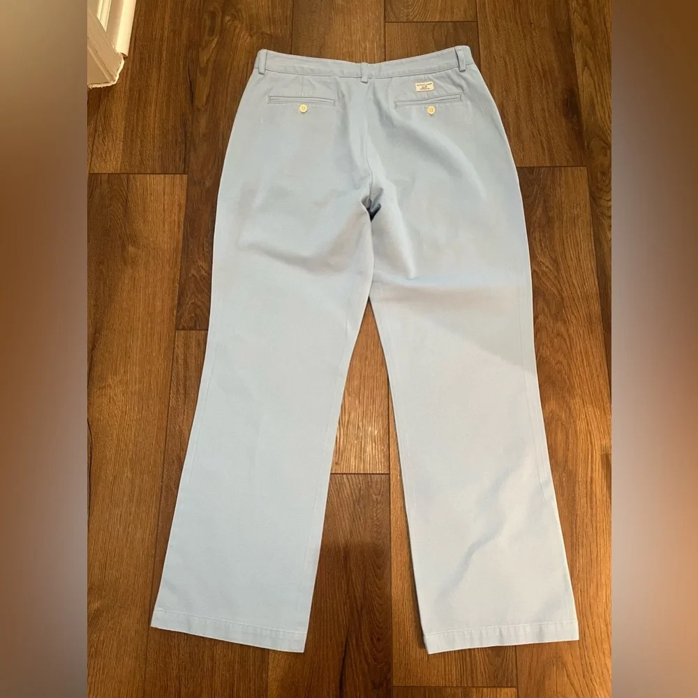 Vineyard Vines Club Pant‎ 35x32 Light Blue Flat Front Chino Classic Fit Preppy